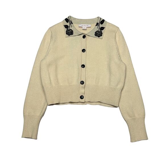 Lisa Says Gah Sweaters - Lisa Says Gah Battenberg Cardigan Sweater Women's M/L Preppy READ